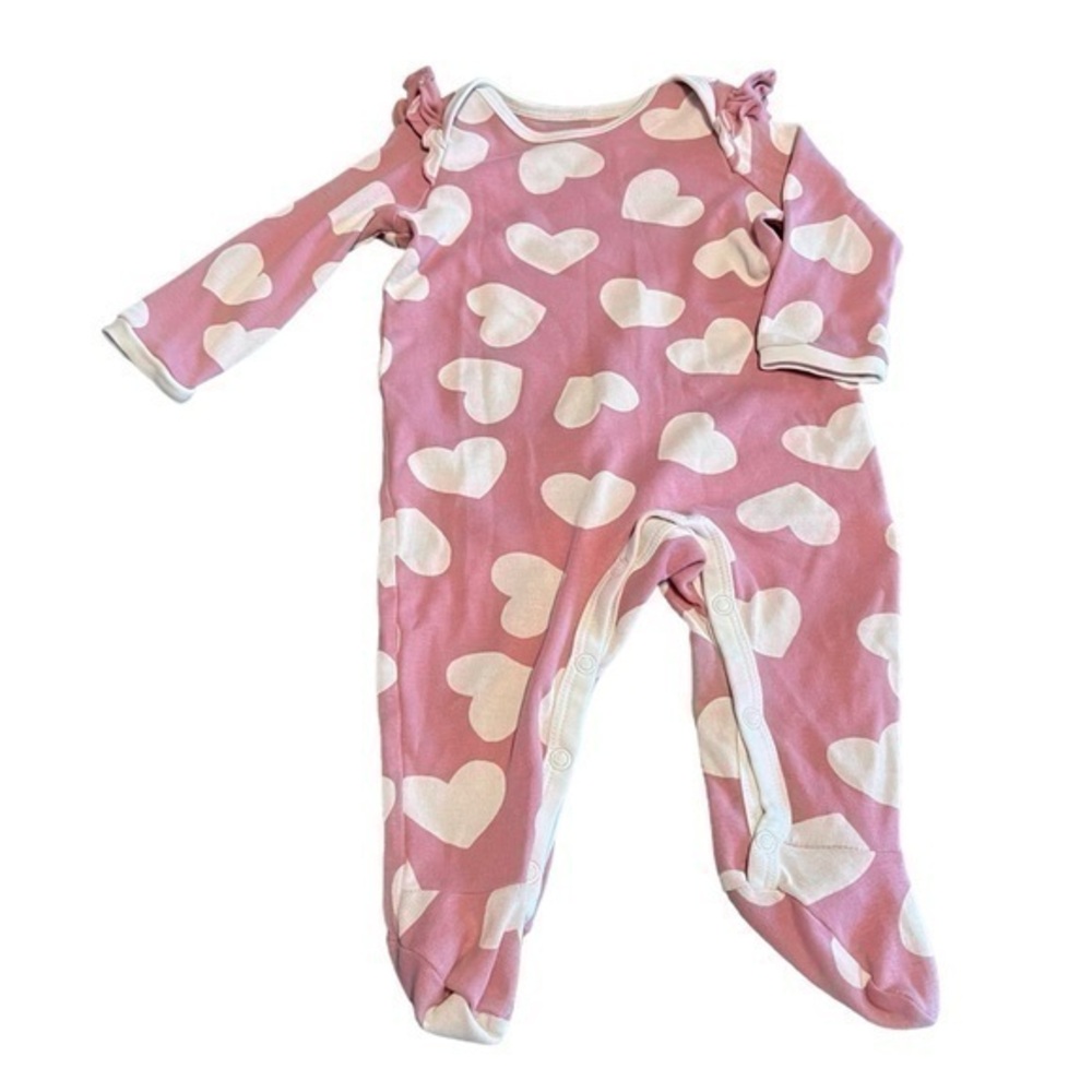 Okie Dokie Heart Footie Sleeper 6 months baby